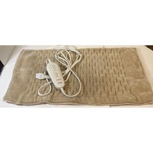 Walgreens King Size Fast-Heat Heating Pad 12"x 24" Plush Machine Wash Weighted